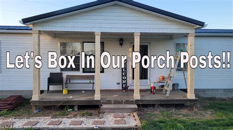 boxing in old porch posts 